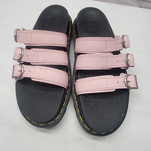 Dr. Martens Blaire Slide Sandals Pink Leather Women Size 7 US - Picture 7 of 7